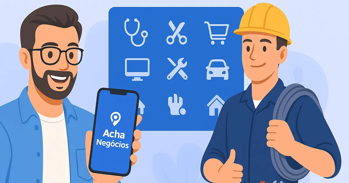Acha Negócios: Encontre profissionais e serviços na sua cidade, sem dor de cabeça